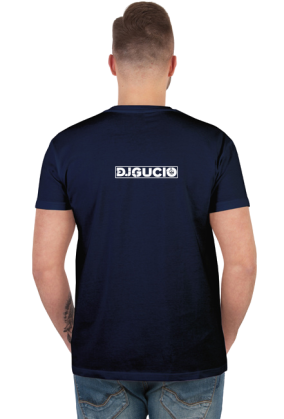 KOSZULKA Z NAPISEM DJ GUCIO PRZÓD/TYŁ