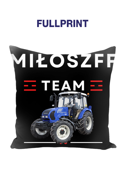 PODUSZKA MIŁOSZFF TEAM - CZARNA/WZÓR