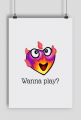 Plakat bara bara Wanna play? The Sims