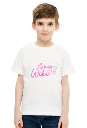 Koszulka Armia Wiki dziecięca chłopięca biała