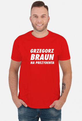 Braun na Prezydenta (koszulka męska) jg