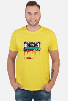 Koszulka męska - Retro Tape, Nostalgia w stylu!