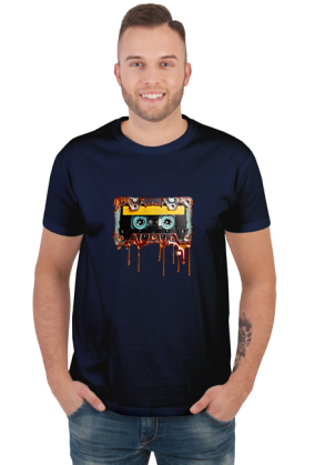 Koszulka męska - Retro Tape, Nostalgia w stylu!