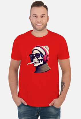 Koszulka męska - Skull Style: Ubrania dla Prawdziwych Buntowników
