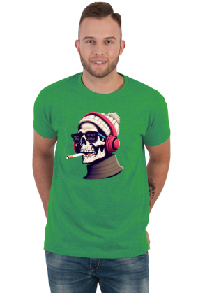 Koszulka męska - Skull Style: Ubrania dla Prawdziwych Buntowników