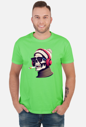 Koszulka męska - Skull Style: Ubrania dla Prawdziwych Buntowników