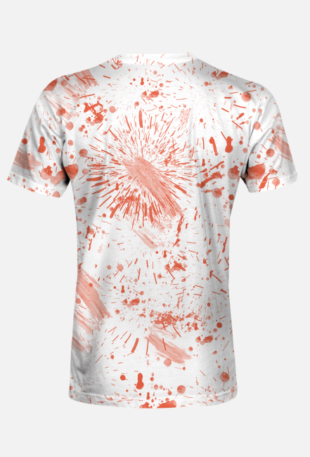 Plamy, kleksy, mazgaje - Czerwona abstrakcja