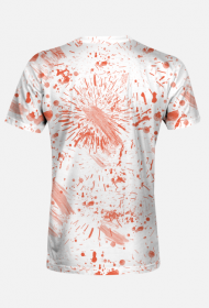 Plamy, kleksy, mazgaje - Czerwona abstrakcja