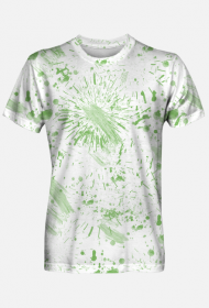 Plamy, kleksy, mazgaje - Zielona abstrakcja