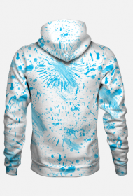 Plamy, kleksy, mazgaje - Niebieska abstrakcja