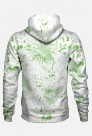 Plamy, kleksy, mazgaje - Zielona abstrakcja