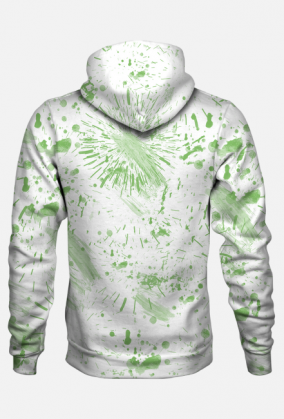 Plamy, kleksy, mazgaje - Zielona abstrakcja