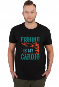 Fishing is my cardio. Kolekcja dla wędkarzy. Wschód Słońca.