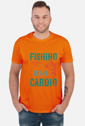 Fishing is my cardio. Kolekcja dla wędkarzy. Wschód Słońca.