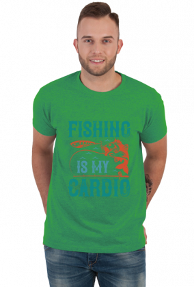 Fishing is my cardio. Kolekcja dla wędkarzy. Wschód Słońca.