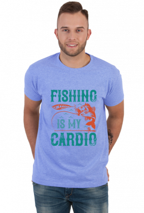 Fishing is my cardio. Kolekcja dla wędkarzy. Wschód Słońca.