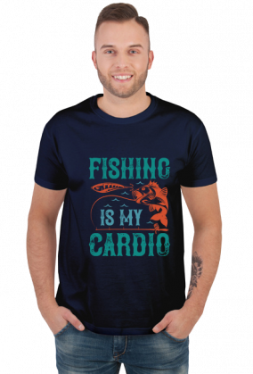 Fishing is my cardio. Kolekcja dla wędkarzy. Wschód Słońca.