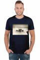 Koszulka męska samolot Szachownica Polska