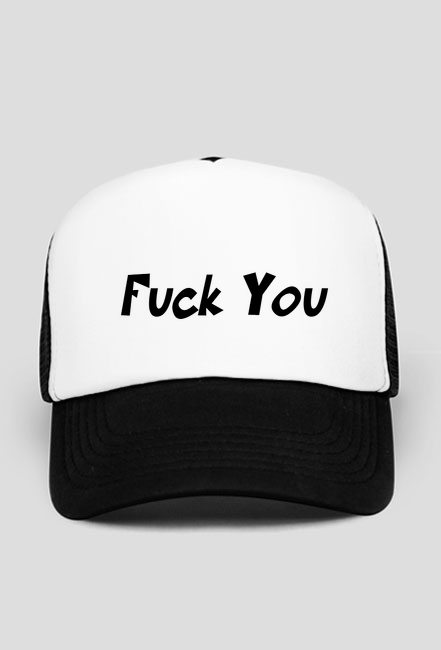 Czapka z napisem "Fuck You"