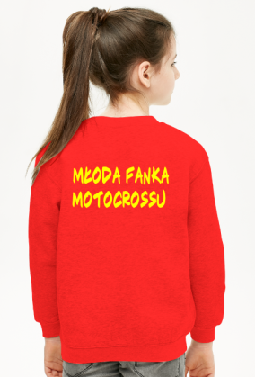 Bluza love motocross dziewczęca