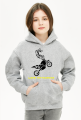 Bluza dziewczęca z kapturem love motocross