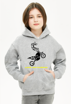 Bluza dziewczęca z kapturem love motocross