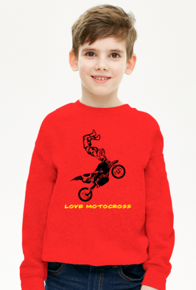 Bluza love motocross chłopięca