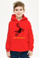 Bluza chłopięca z kapturem love motocross