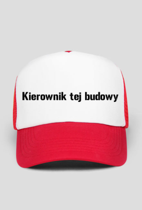 Czapka - kierownik tej budowy
