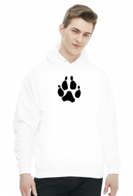 bluza z kapturem łapka Husky