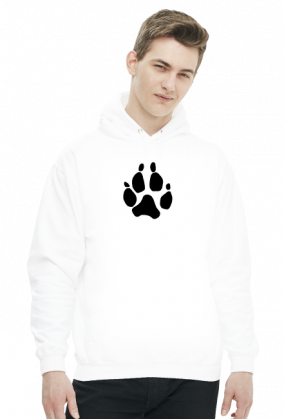 bluza z kapturem łapka Husky