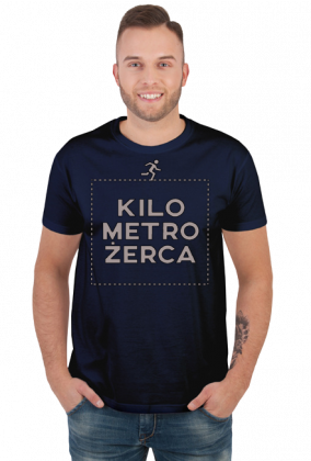 Kilometrożerca - męska koszulka
