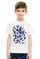 T-shirt kropki fioletowe