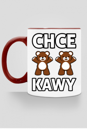 Chce misie kawy (kubek kolor)