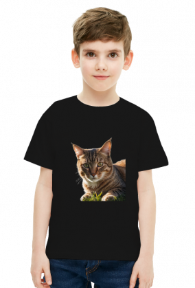 Ładny kot na trawie