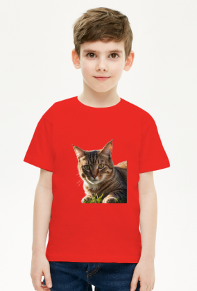 Ładny kot na trawie