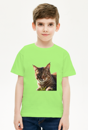 Ładny kot na trawie