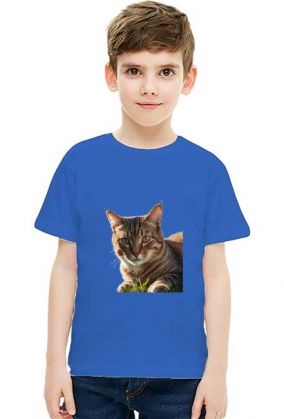 Ładny kot na trawie