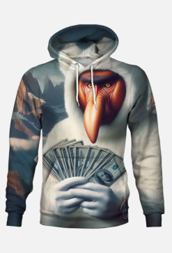 Bluza z kapturem męska "Miś z Zakopanego" - fullprint obustronna