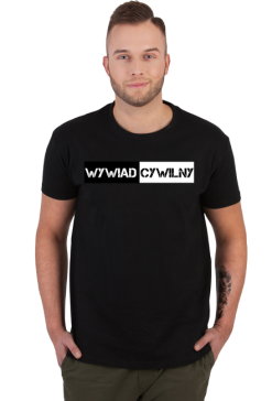 Koszulka z Napisem Wywiad Cywilny