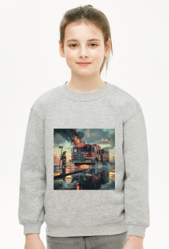 Bluza Dziecięca Unisex - Wóz strażacki (3)