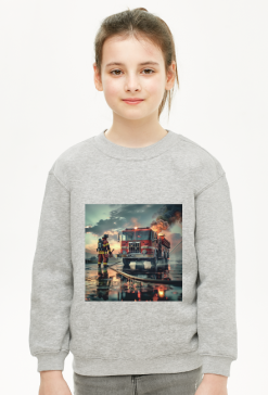 Bluza Dziecięca Unisex - Wóz strażacki (4)