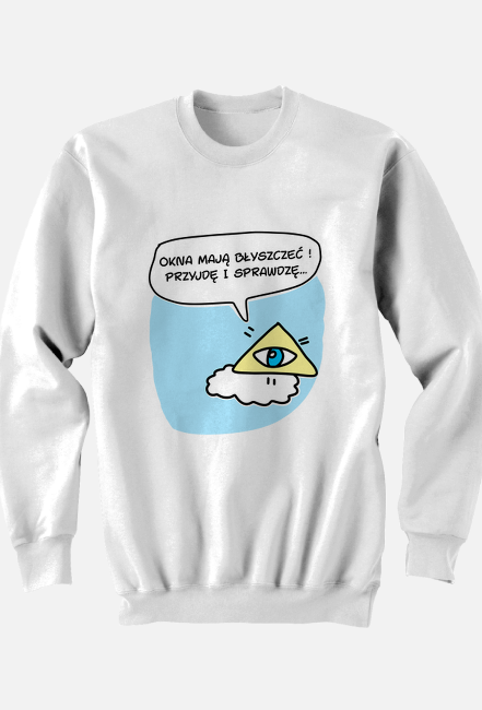 Bluza męska okna mają błyszczeć - KlaweKreski.pl