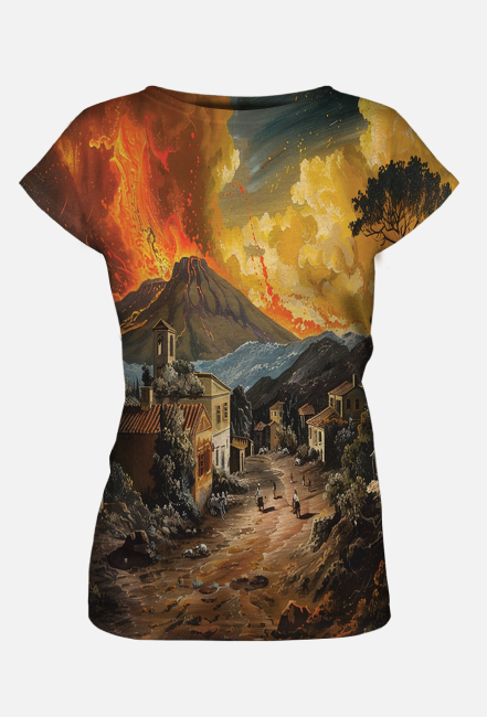 Koszulka damska - Volcano Etna (2)