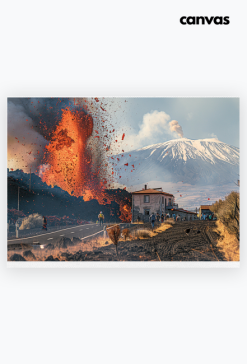 Płótno Canvas Poziom A2 - Volcano Etna (6)