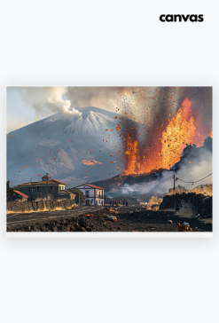 Płótno Canvas Poziom A2 - Volcano Etna (7)