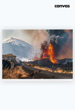 Płótno Canvas Poziom A2 - Volcano Etna (8)