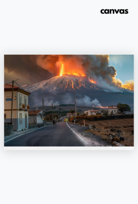 Płótno Canvas Poziom A2 - Volcano Etna (11)