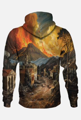 Bluza z Kapturem - Volcano Etna (2)