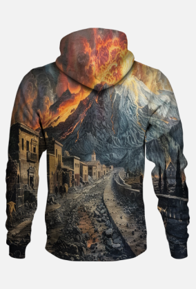 Bluza z Kapturem - Volcano Etna (4)
